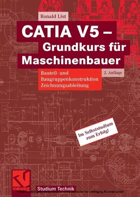 List |  CATIA V5 - Grundkurs für Maschinenbauer | eBook | Sack Fachmedien