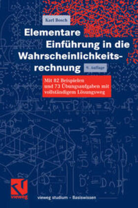 Bosch |  Elementare Einführung in die Wahrscheinlichkeitsrechnung | eBook | Sack Fachmedien