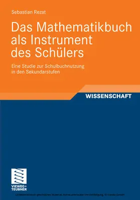 Rezat |  Das Mathematikbuch als Instrument des Schülers | eBook | Sack Fachmedien