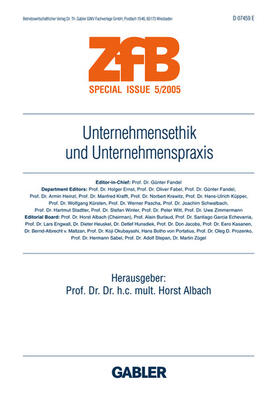 Albach |  Unternehmensethik und Unternehmenspraxis | Buch |  Sack Fachmedien