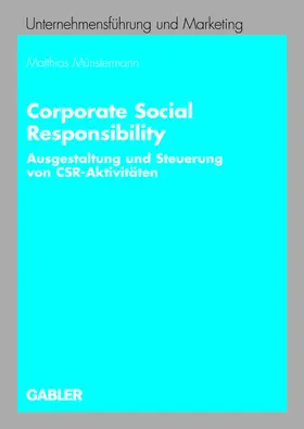 Münstermann |  Corporate Social Responsibility | Buch |  Sack Fachmedien