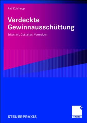 Kohlhepp |  Verdeckte Gewinnausschüttung | Buch |  Sack Fachmedien