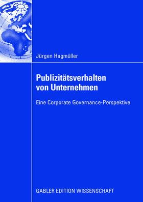 Hagmüller |  Publizitätsverhalten von Unternehmen | Buch |  Sack Fachmedien