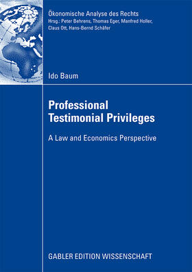 Eppelbaum |  Professional Testimonial Privileges | Buch |  Sack Fachmedien
