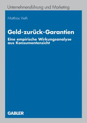 Vieth |  Geld-zurück-Garantien | Buch |  Sack Fachmedien