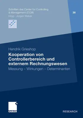 Grieshop |  Kooperation von Controllerbereich und externem Rechnungswesen | Buch |  Sack Fachmedien