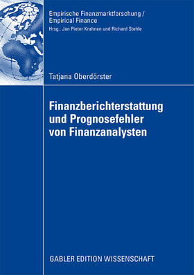 Oberdörster |  Finanzberichterstattung und Prognosefehler von Finanzanalysten | Buch |  Sack Fachmedien