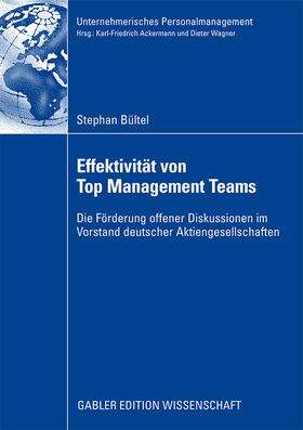 Bültel |  Effektivität von Top Management Teams | Buch |  Sack Fachmedien