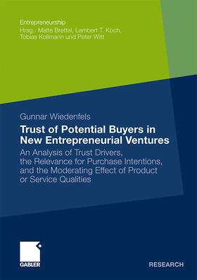 Wiedenfels |  Trust of Potential Buyers in New Entrepreneurial Ventures | Buch |  Sack Fachmedien