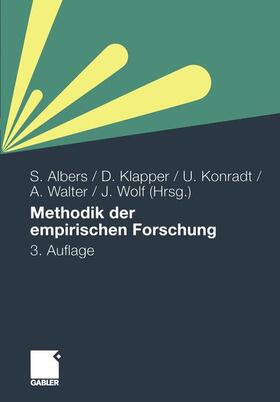 Albers / Klapper / Wolf |  Methodik der empirischen Forschung | Buch |  Sack Fachmedien