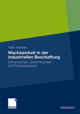 Hansen |  Wachsamkeit in der industriellen Beschaffung | Buch |  Sack Fachmedien