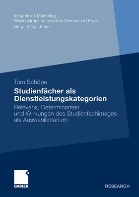 Schöpe |  Studienfächer als Dienstleistungskategorien | Buch |  Sack Fachmedien