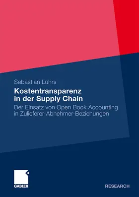 Lührs |  Kostentransparenz in der Supply Chain | Buch |  Sack Fachmedien