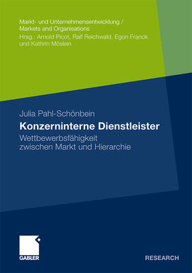 Pahl-Schönbein |  Konzerninterne Dienstleister | Buch |  Sack Fachmedien
