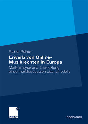 Rainer |  Erwerb von Online-Musikrechten in Europa | Buch |  Sack Fachmedien