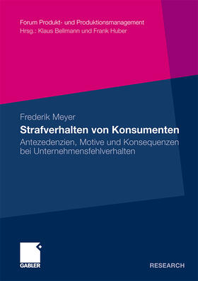 Meyer |  Strafverhalten von Konsumenten | Buch |  Sack Fachmedien