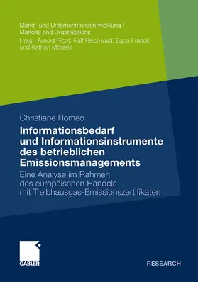 Romeo |  Informationsbedarf und Informationsinstrumente des betrieblichen Emissionsmanagements | Buch |  Sack Fachmedien