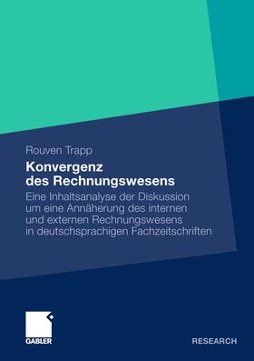 Trapp |  Konvergenz des Rechnungswesens | Buch |  Sack Fachmedien