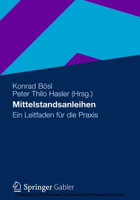 Bösl / Hasler |  Mittelstandsanleihen | eBook | Sack Fachmedien