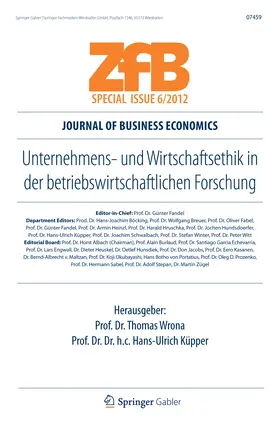 Wrona / Küpper |  Unternehmens- und Wirtschaftsethik in der betriebswirtschaftlichen Forschung | eBook | Sack Fachmedien