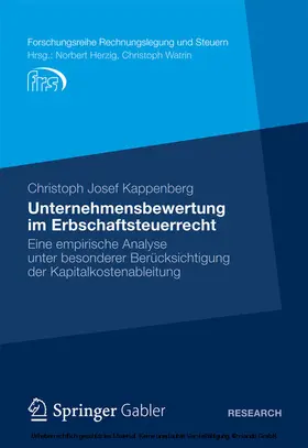 Kappenberg |  Unternehmensbewertung im Erbschaftsteuerrecht | eBook | Sack Fachmedien