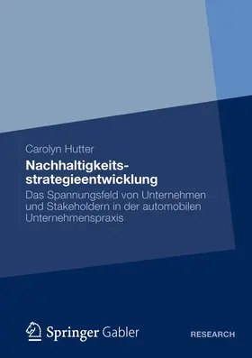 Hutter |  Nachhaltigkeitsstrategieentwicklung | Buch |  Sack Fachmedien