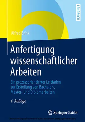 Brink |  Anfertigung wissenschaftlicher Arbeiten | eBook | Sack Fachmedien