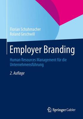 Geschwill / Schuhmacher |  Employer Branding | Buch |  Sack Fachmedien