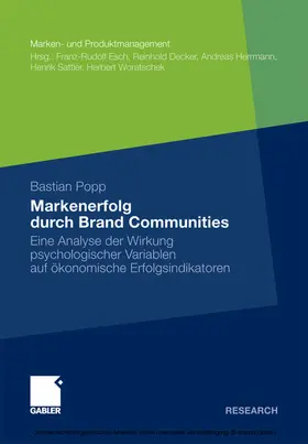 Popp |  Markenerfolg durch Brand Communities | eBook | Sack Fachmedien