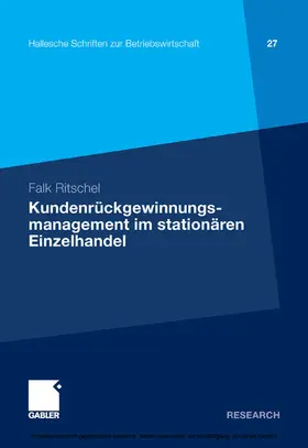 Ritschel | Kundenrückgewinnungsmanagement im stationären Einzelhandel | E-Book | sack.de