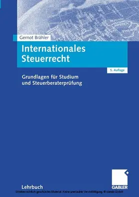 Brähler |  Internationales Steuerrecht | eBook | Sack Fachmedien