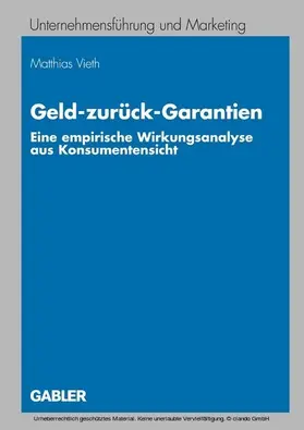 Vieth |  Geld-zurück-Garantien | eBook | Sack Fachmedien