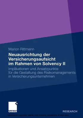 Rittmann | Neuausrichtung der Versicherungsaufsicht im Rahmen von Solvency II | E-Book | sack.de