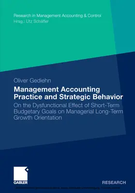 Gediehn | Management Accounting Practice and Strategic Behavior | E-Book | sack.de