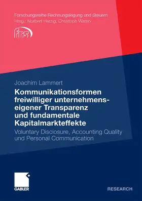 Lammert |  Kommunikationsformen freiwilliger unternehmenseigener Transparenz und fundamentale Kapitalmarkteffekte | eBook | Sack Fachmedien