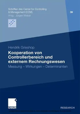 Grieshop |  Kooperation von Controllerbereich und externem Rechnungswesen | eBook | Sack Fachmedien