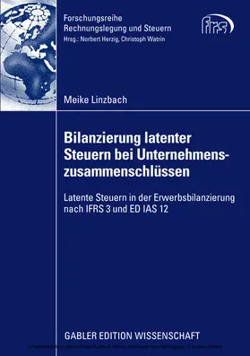 Linzbach | Bilanzierung latenter Steuern bei Unternehmenszusammenschlüssen | E-Book | sack.de