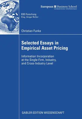 Funke |  Selected Essays in Empirical Asset Pricing | eBook | Sack Fachmedien