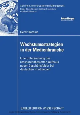 Karalus |  Wachstumsstrategien in der Medienbranche | eBook | Sack Fachmedien