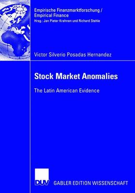 Posadas Hernandez |  Stock Market Anomalies | Buch |  Sack Fachmedien