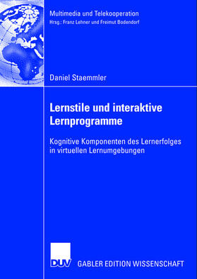 Staemmler |  Lernstile und interaktive Lernprogramme | Buch |  Sack Fachmedien