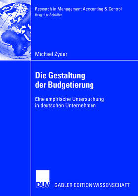 Zyder | Die Gestaltung der Budgetierung | Buch | 978-3-8350-0430-6 | sack.de