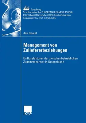 Daniel | Management der Zuliefererbeziehungen | Buch | 978-3-8350-0483-2 | sack.de