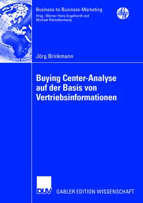 Brinkmann |  Buying Center-Analyse auf der Basis von Vertriebsinformationen | Buch |  Sack Fachmedien