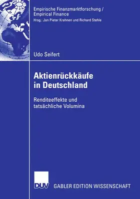 Seifert |  Aktienrückkäufe in Deutschland | Buch |  Sack Fachmedien