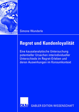 Wunderle |  Regret und Kundenloyalität | Buch |  Sack Fachmedien