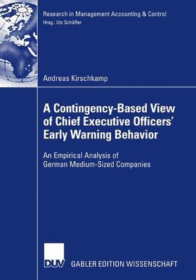 Kirschkamp |  Kirschkamp, A: Contingency-Based View of Chief Executive Off | Buch |  Sack Fachmedien