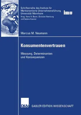 Neumann |  Konsumentenvertrauen | Buch |  Sack Fachmedien