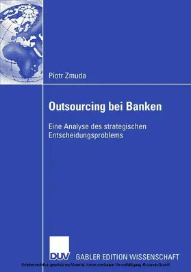 Zmuda |  Outsourcing bei Banken | eBook | Sack Fachmedien