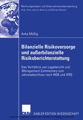 Müßig | Bilanzielle Risikovorsorge und außerbilanzielle Risikoberichterstattung | E-Book | sack.de